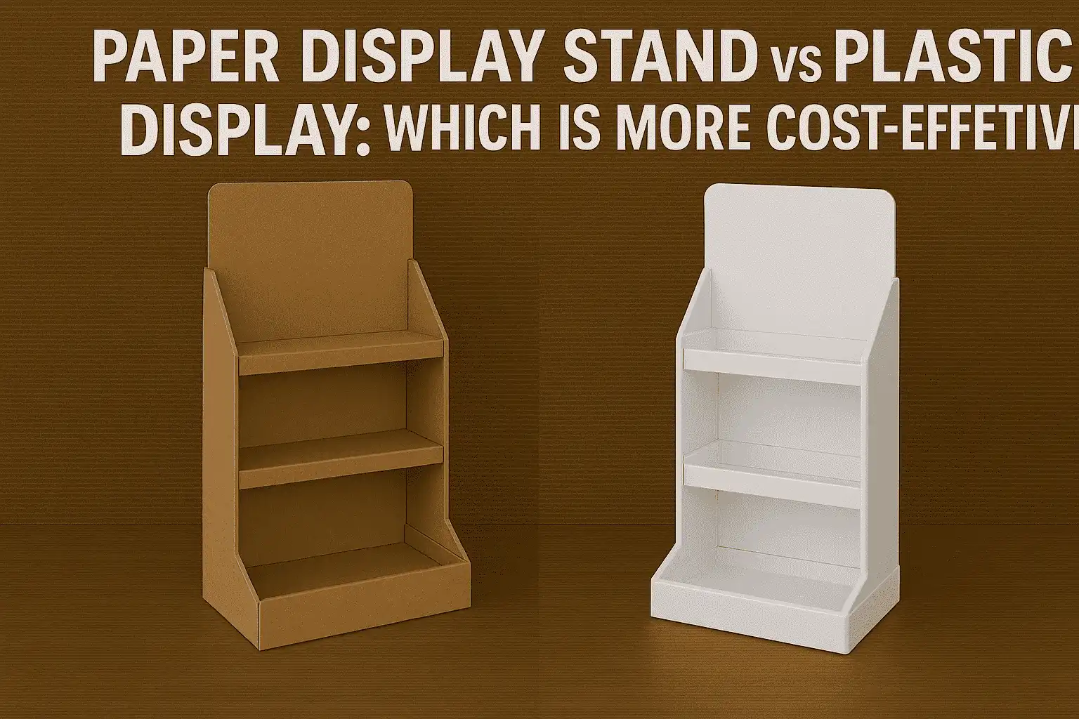 Paper Display Stand vs Plastic Display: Which Is More Cost-Effective